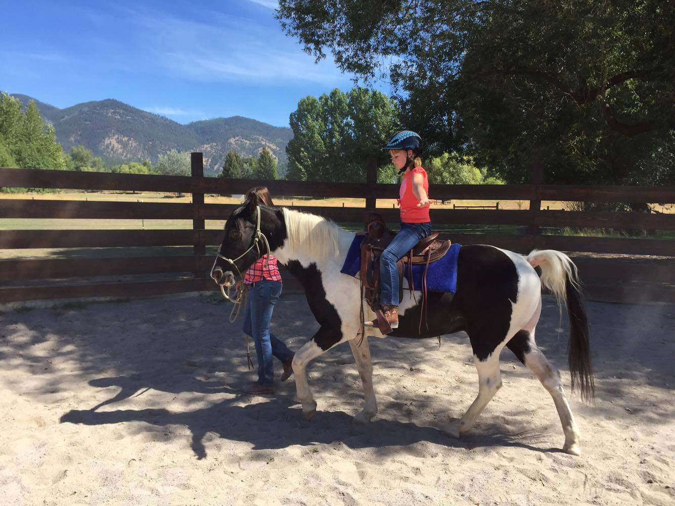 Alexis Natural Cowgirl Learning Balance on Apache